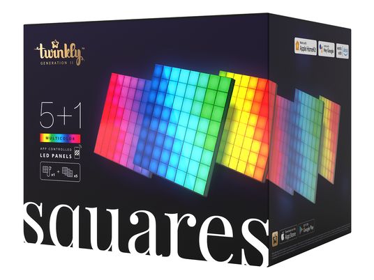 TWINKLY Squares Starter Pack - Panneaux LED (Noir)