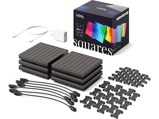 TWINKLY Squares Starter Pack - Pannelli LED (Nero)
