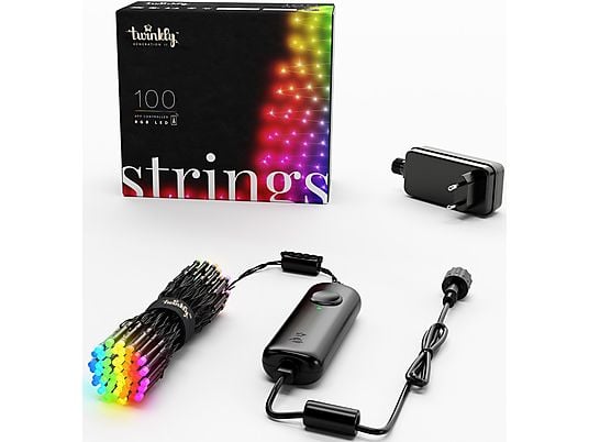 TWINKLY Strings 100 RGB LED 4.3mm - Guirlande lumineuse  (Noir)