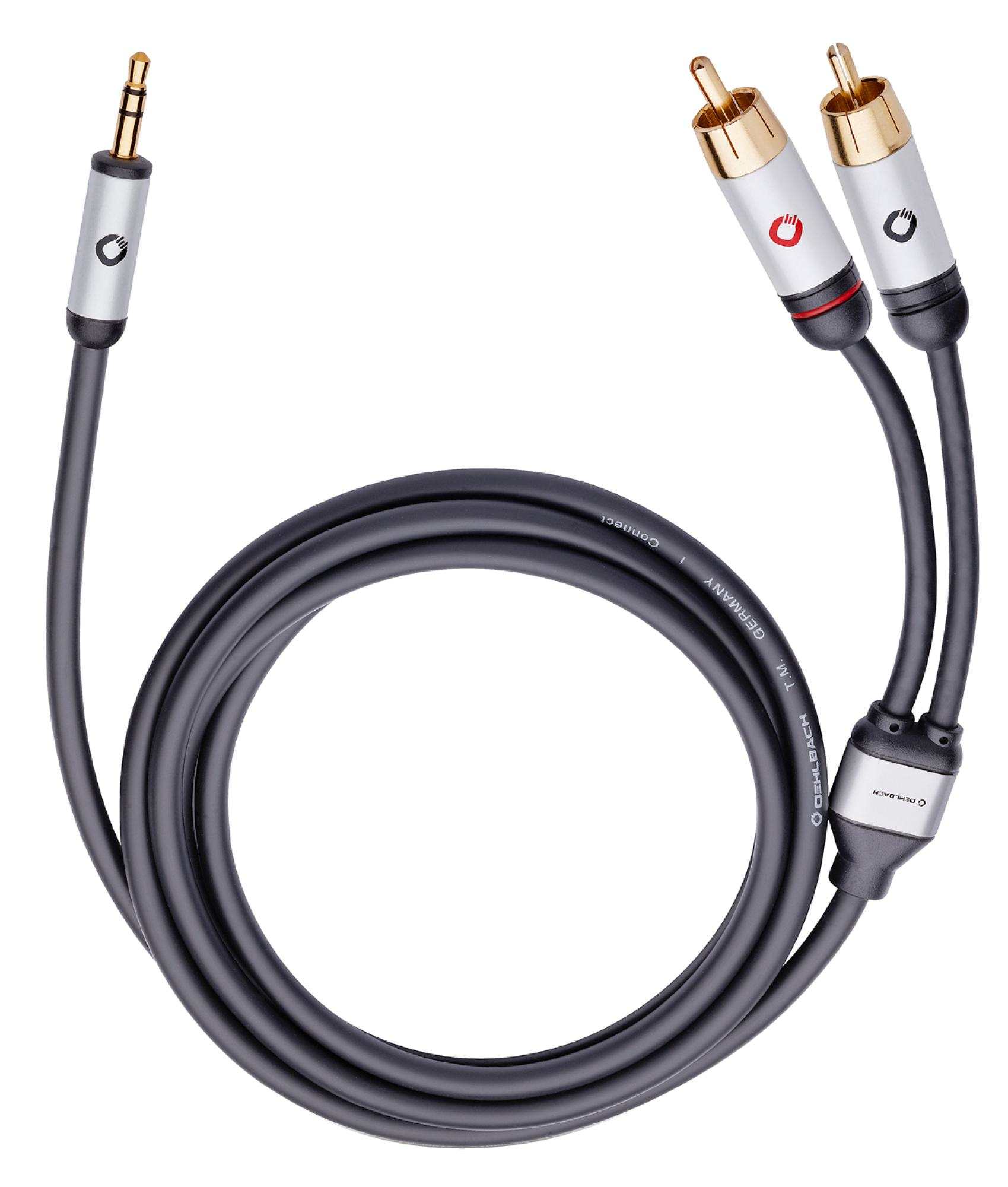 Oehlbach I-connect Rca Jack Audiokabel 15 Meter Zwart afbeelding