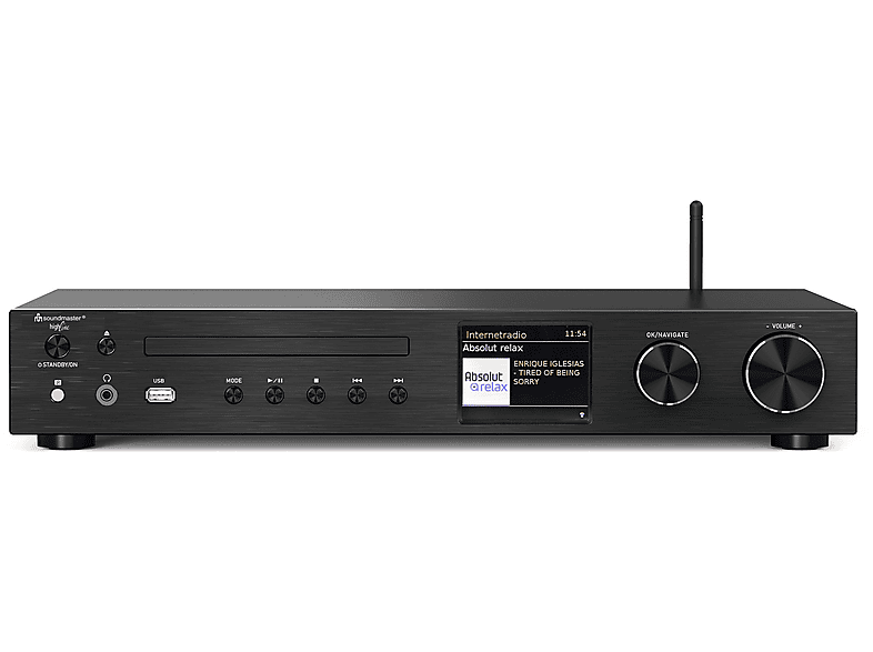 Soundmaster ICD4350SW Multi Audio System mit 2 x 50 W RMS, WLAN/LAN-Internet/DAB+/UKW-Radio, CD/MP3, USB, Bluetooth
