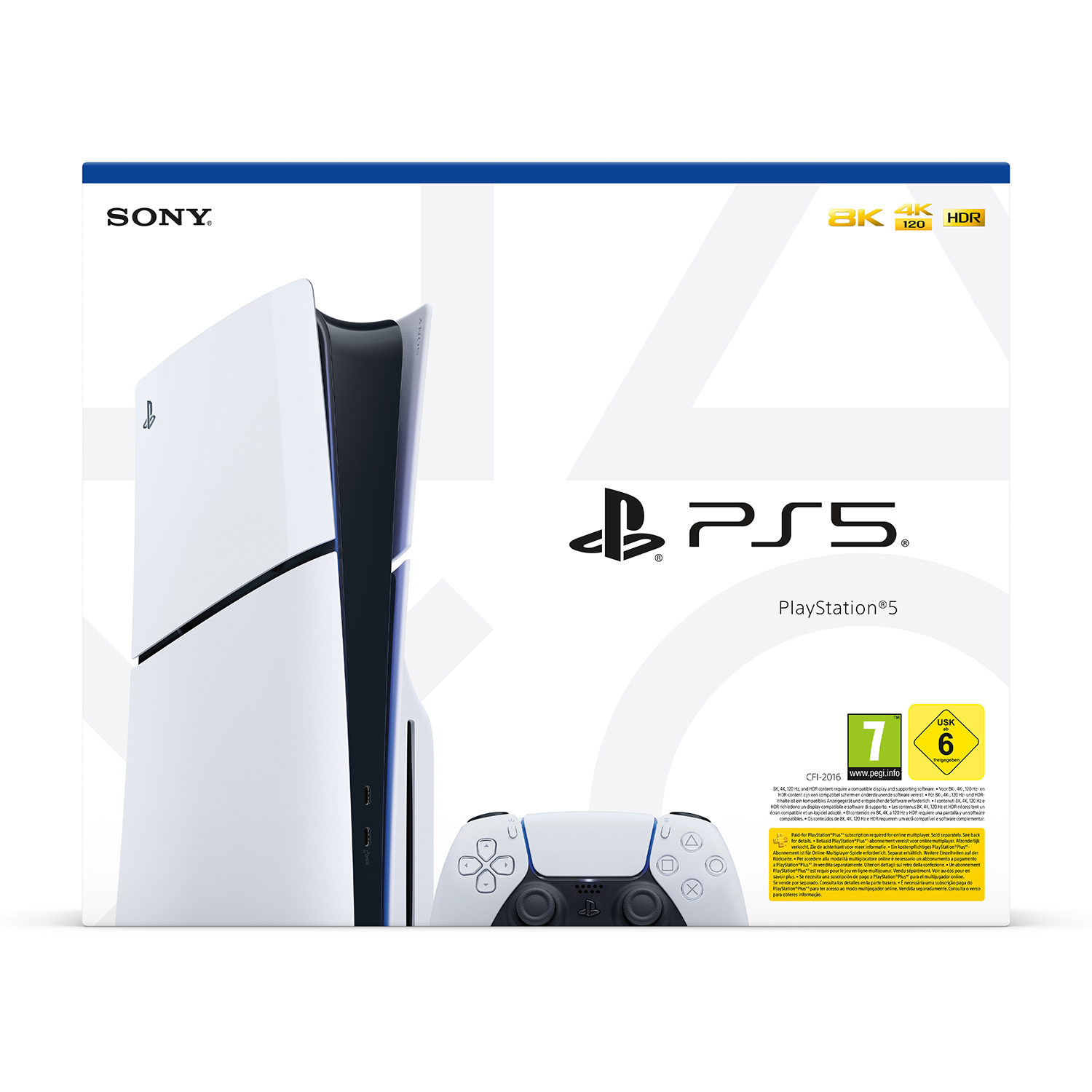 Sony PS5 Disc Slim - D Chassis, White