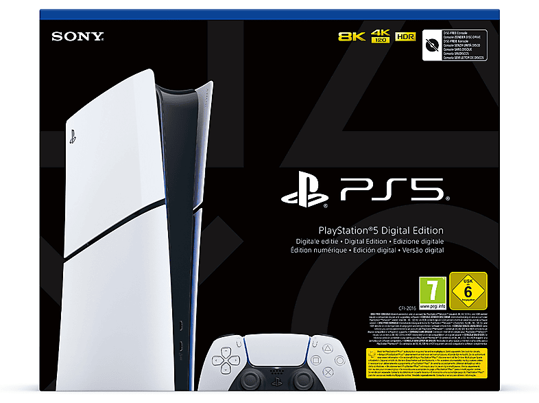 Sony PS5 Dig. Slim - D Chassis, White PS5----Console fissa