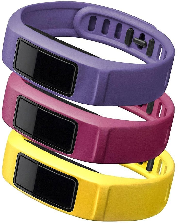 Zestaw opasek GARMIN do Vivofit 2 Energetyczne Kanarkowy/Różowy/Fioletowy (rozmiar mały)