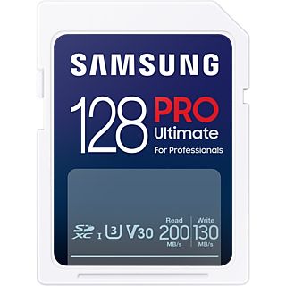 SAMSUNG SDXC Geheugenkaart Pro Ultimate 128 GB met adapter (MB-SY128SB/WW)