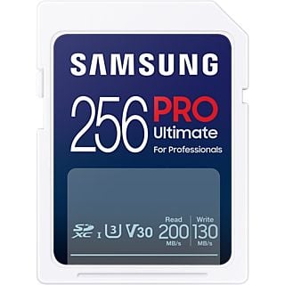 SAMSUNG Carte mémoire SDXC Pro Ultimate 256 GB avec adaptateur (MB-SY256SB/WW)