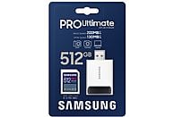 SAMSUNG SDXC Geheugenkaart Pro Ultimate 512 GB met adaptater (MB-SY512SB/WW)