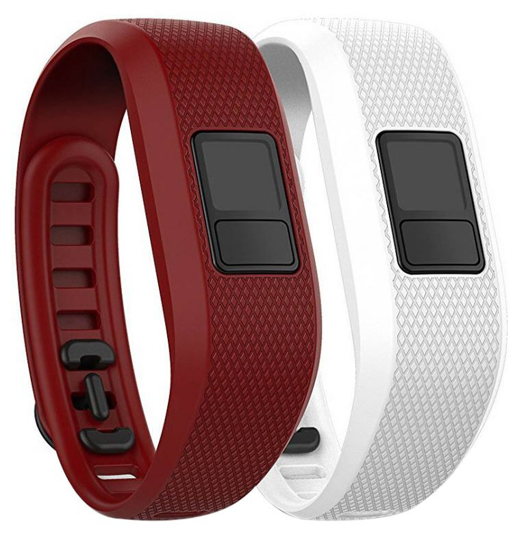 Zestaw opasek GARMIN do Vivofit 3 Marsala i biała (rozmiar normalny) 010-12452-00