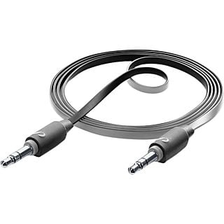 Cable audio - CellularLine AUXMUSICK, 1m, 3.5 mm,  Negro