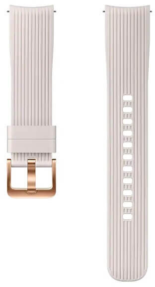 Pasek SAMSUNG Silikone Band 20 mm do Galaxy Watch (42mm) Srebrny ET-YSU81MSEGWW