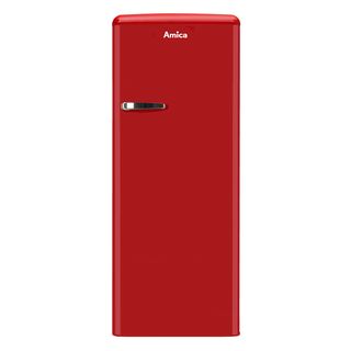 AMICA KSR 364 150 R Retro Edition Kühlschrank (E, 1440 mm hoch, Chili Red)