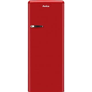 AMICA KSR 364 150 R Retro Edition Kühlschrank (E, 1440 mm hoch, Chili Red)