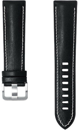 Pasek skórzany SAMSUNG Novonappa Hybrid do Galaxy Watch Active 2/Galaxy Watch 3 Czarny (20mm) GP-TYR855BRBBW