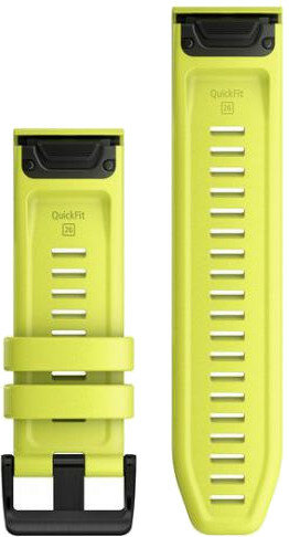Silikonowy pasek GARMIN QuickFit do zegarka Fenix 6X 26 mm Żółty 010-12864-04