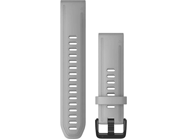 Silikonowy pasek GARMIN QuickFit do zegarka Fenix 6S 20 mm/Mały/Średni Szary (Powder Gray) 010-12866-00-Zdjęcie-0