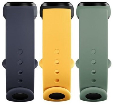 Opaska XIAOMI do Mi Smart Band 5 Strap 3-pack (Navy Blue/Yellow/Mint Green)