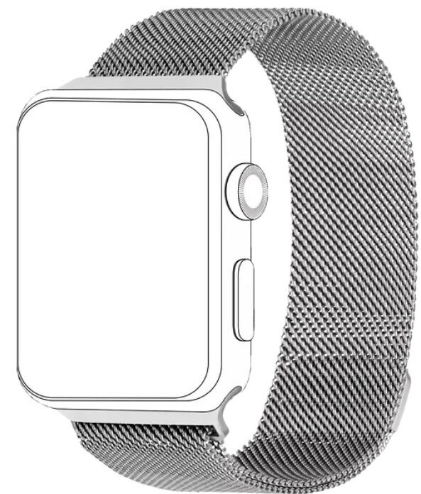 Bransoleta TOPP do smartwatcha Watch 38 mm/Watch 40 mm Srebrny siateczka 40-37-1832