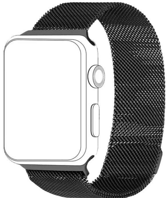 Bransoleta TOPP do smartwatcha Watch 42 mm/Watch 44 mm Czarny siateczka 40-37-1848