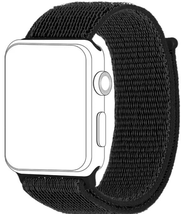 Pasek TOPP do smartwatcha Apple Watch 42/44 Czarny 40-37-2698