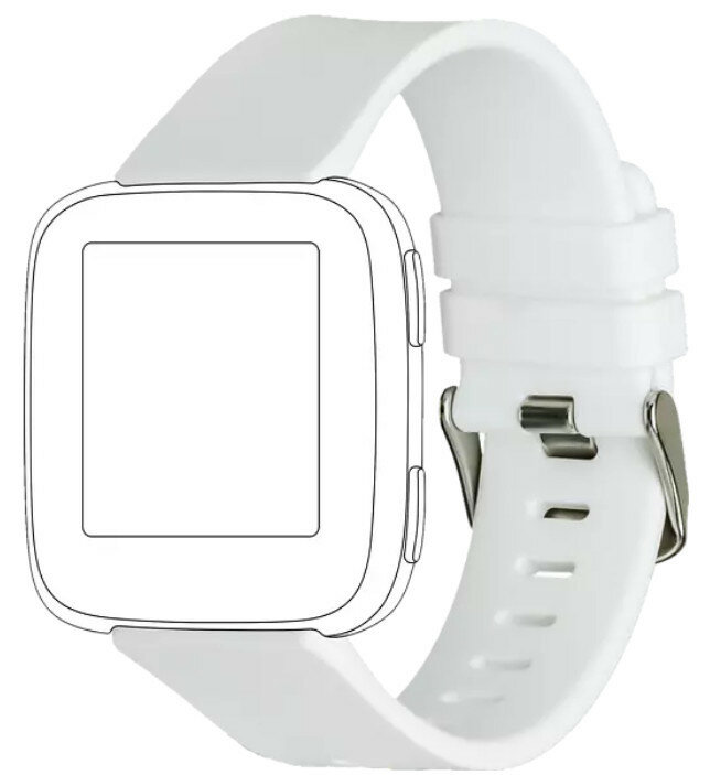 Pasek TOPP do smartwatcha Fitbit Versa/Versa 2 Biały 40-37-1902