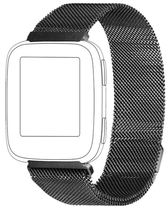 Bransoleta TOPP Mesh do smartwatcha Fitbit Versa/Versa 2 Szary 40-41-1124