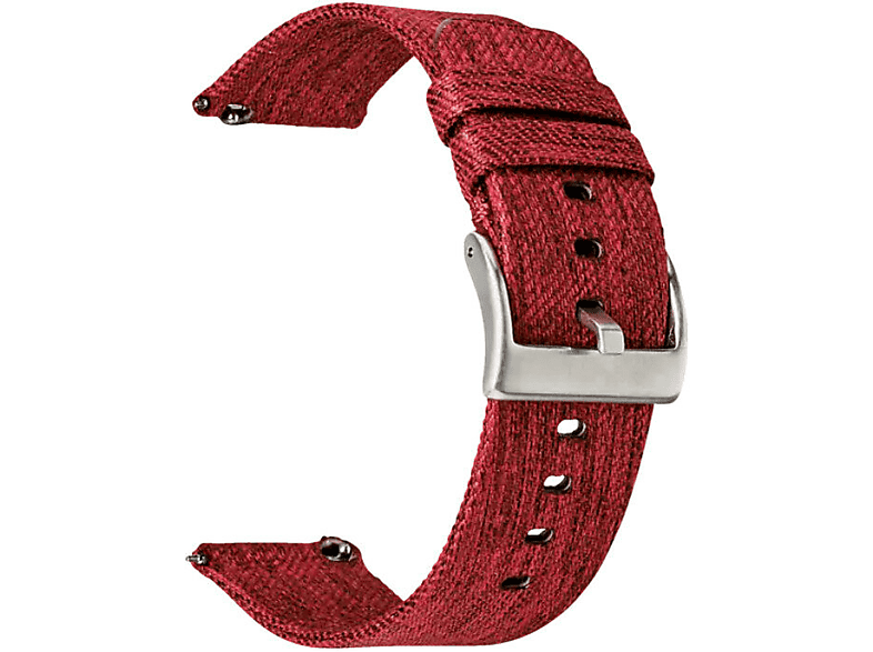 Pasek TOPP do smartwatcha Gear S3/Galaxy Watch 46 mm/Watch Czerwony nylon 40-37-1912