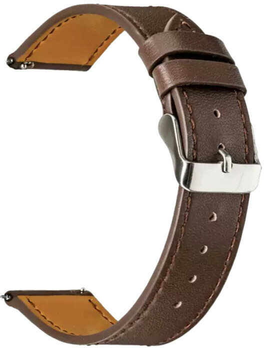 Pasek TOPP do smartwatcha Gear S3/Galaxy Watch 46mm/Watch GT Brązowy skóra 40-37-1915
