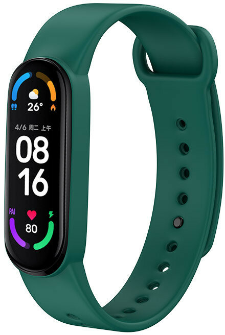 Opaska YUNMI do Xiaomi Mi Band 6/Mi Band 5 Ciemnozielony