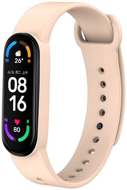 Opaska YUNMI do Xiaomi Mi Band 6/Mi Band 5 Cielisty (Flesh-colored)