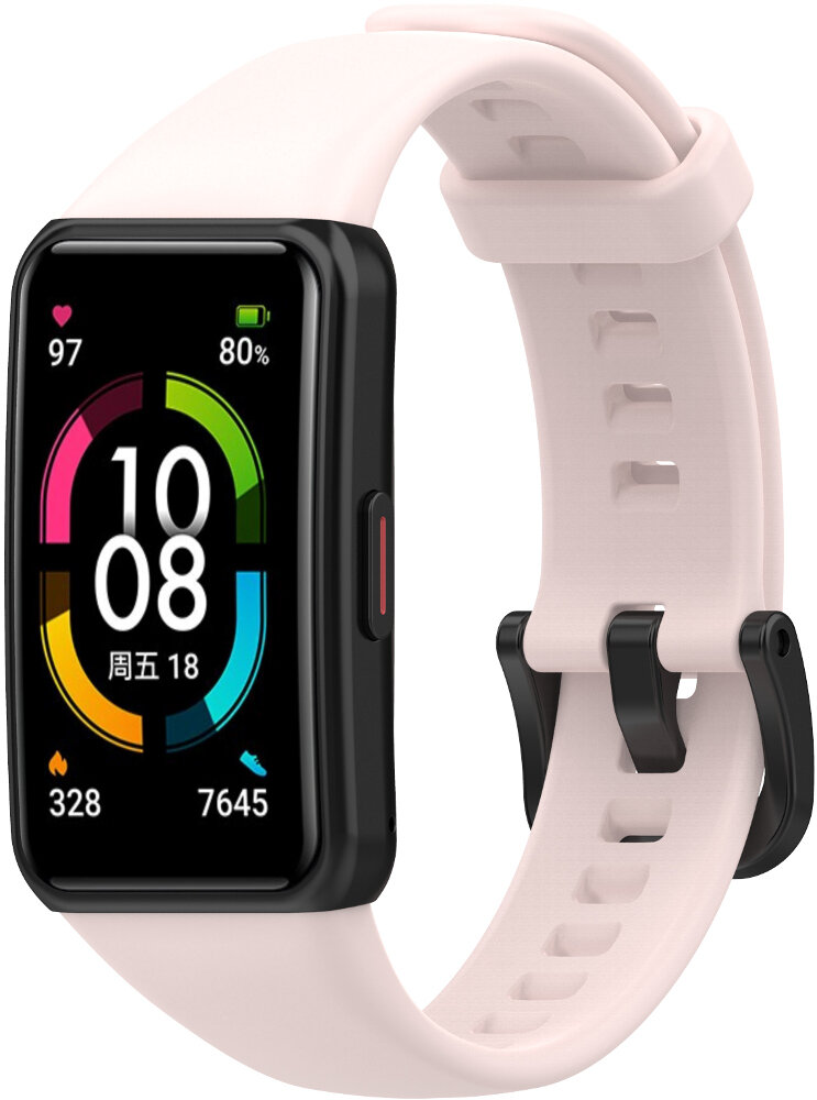 Opaska YUNMI do Huawei Band 6 Jasnoróżowy