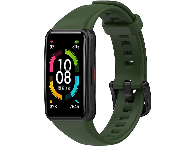 Opaska YUNMI do Huawei Band 6 Cimnozielony