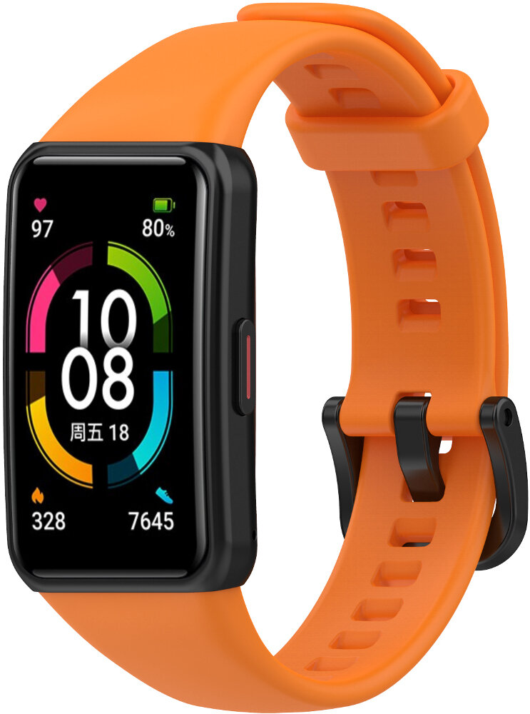 Opaska YUNMI do Huawei Band 6 Pomarańczowy