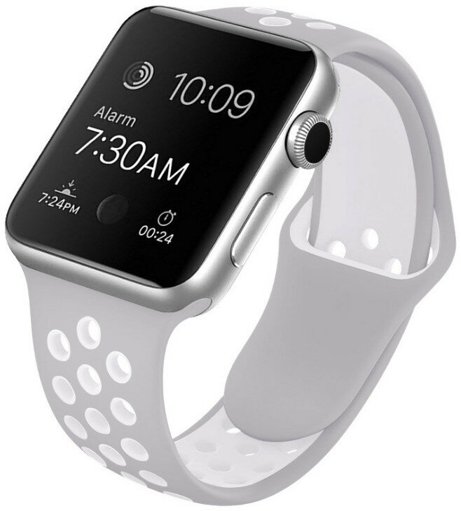 Pasek INOLY do Apple Watch 38/40/41mm Szaro-bały SP531