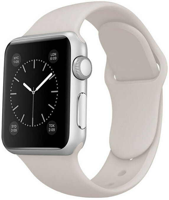 Pasek INOLY do Apple Watch 38/40/41mm Antyczny biały SP566