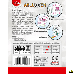 02204 Mehrfarbig Kartenspiel AMIGO - Abluxxen