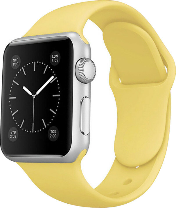 Pasek INOLY do Apple Watch 38/40/41mm Jasnożółty SP579