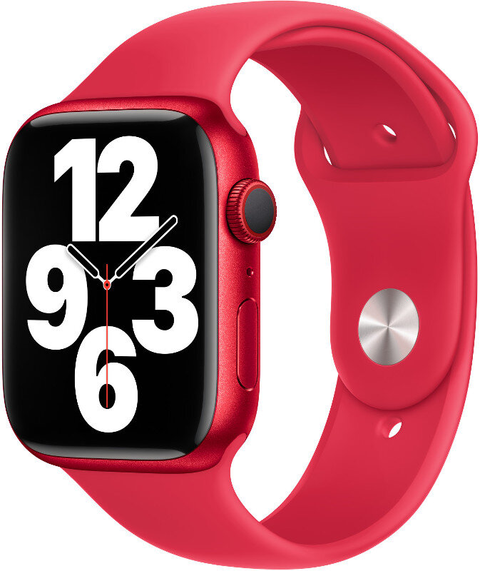 Pasek sportowy APPLE do Watch 45mm Czerwony (PRODUCT)RED MP7J3ZM/A
