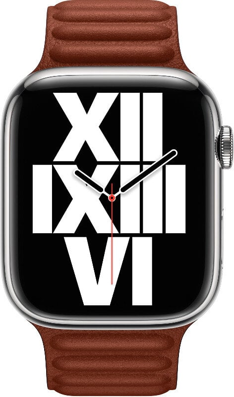 Pasek APPLE Leather Link do Watch 41mm M/L Brązowy (Umber) MP823ZM/A