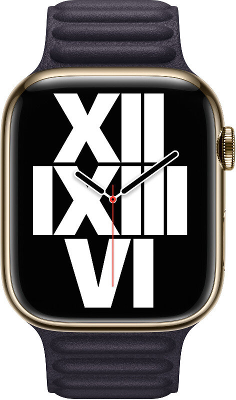 Pasek APPLE Leather Link do Watch 41mm S/M Atramentowy (Ink) MP833ZM/A