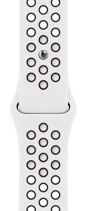 Pasek sportowy APPLE Nike do Watch 45mm w kolorze Summit White/czarnym MPH13ZM/A