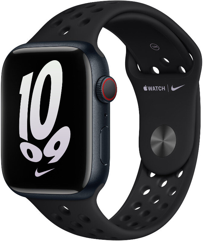Pasek sportowy APPLE Nike do Watch 45mm Czarny (Black/Black) MPH43ZM/A