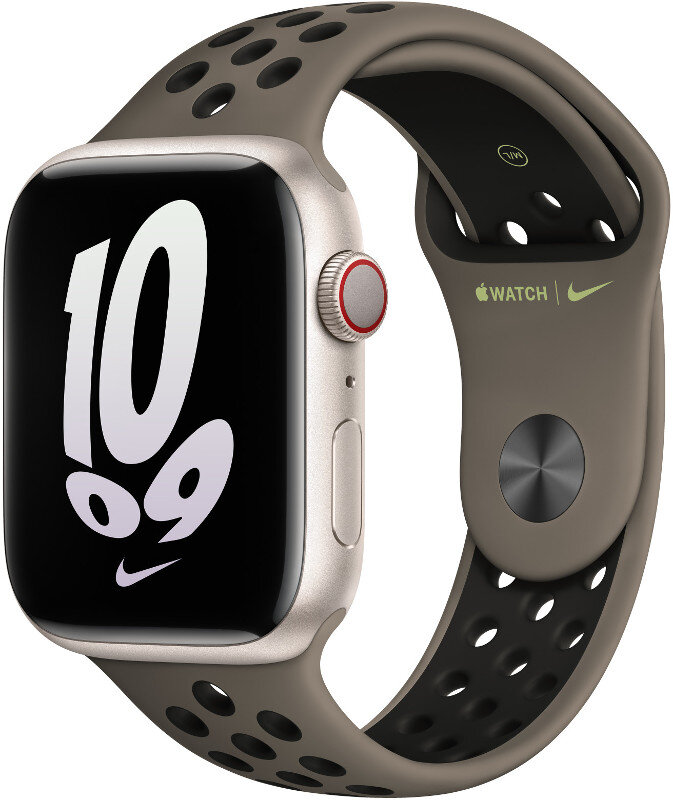 Pasek sportowy APPLE Nike do Watch 45mm Ciemnoszary (Olive Grey/Black) MPH73ZM/A