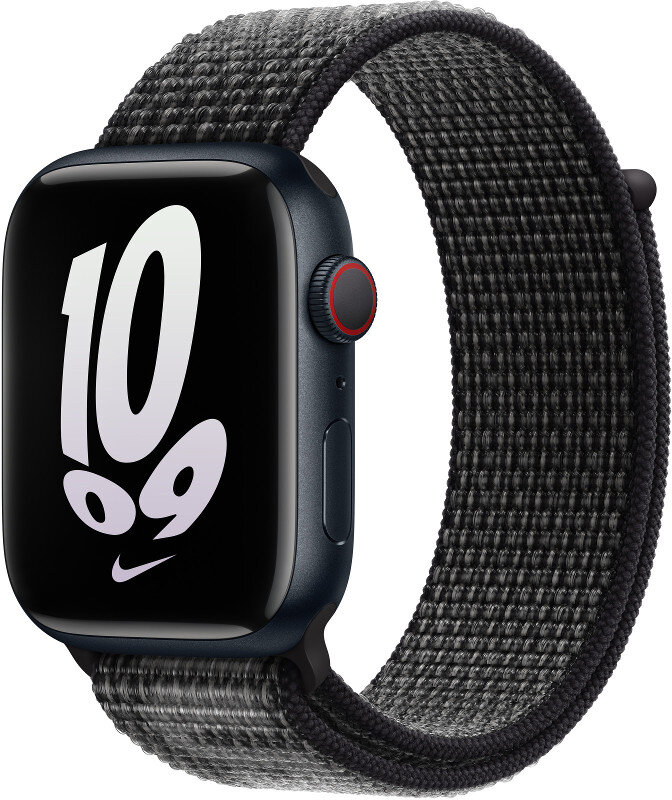 Pasek sportowy APPLE Nike do Watch 45mm Czarny (Black/Summit White) MPJ13ZM/A