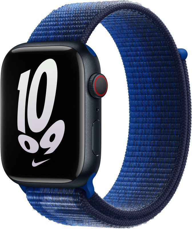Pasek sportowy APPLE Nike do Watch 45mm Grantowy (Game Royal/Midnight Navy) MPJ33ZM/A