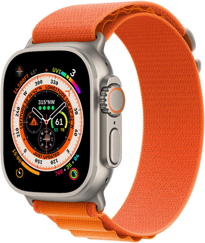 Pasek APPLE Alpine do Watch 49mm S Pomarańczowy MQDY3ZM/A