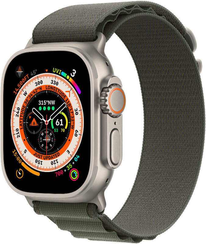 Pasek APPLE Alpine do Watch 49mm S Zielony MQE23ZM/A