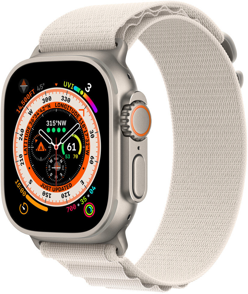 Pasek APPLE Alpine do Watch 49mm S Księżycowa Poświata (Starlight) MQE53ZM/A