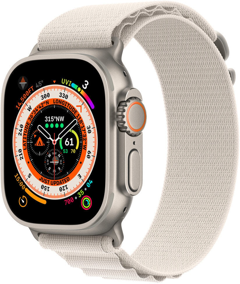 Pasek APPLE Alpine do Watch 49mm M Księżycowa Poświata (Starlight) MQE63ZM/A