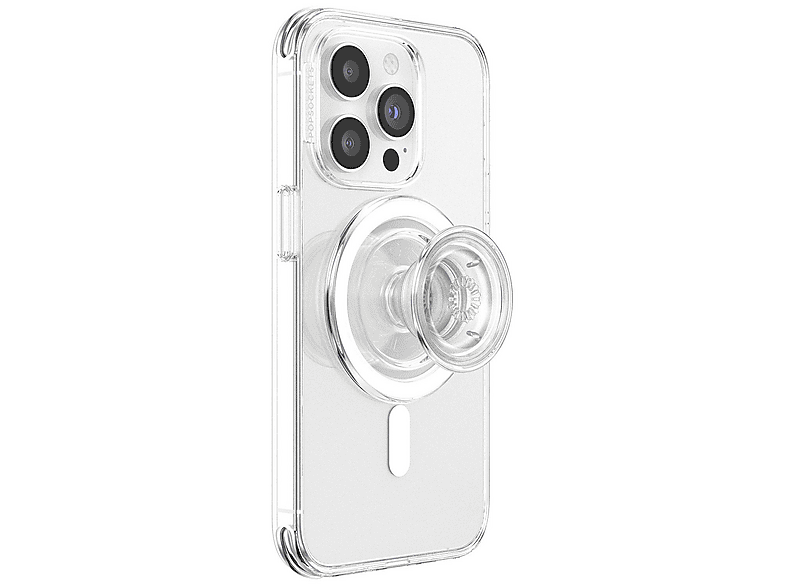 Popsockets PopGrip für MagSafe, Transparent; Zusammenklappbarer Griff — Foto 4 von 5