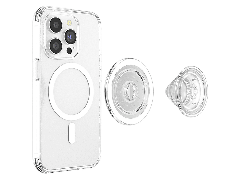 Popsockets PopGrip für MagSafe, Transparent; Zusammenklappbarer Griff — Foto 5 von 5